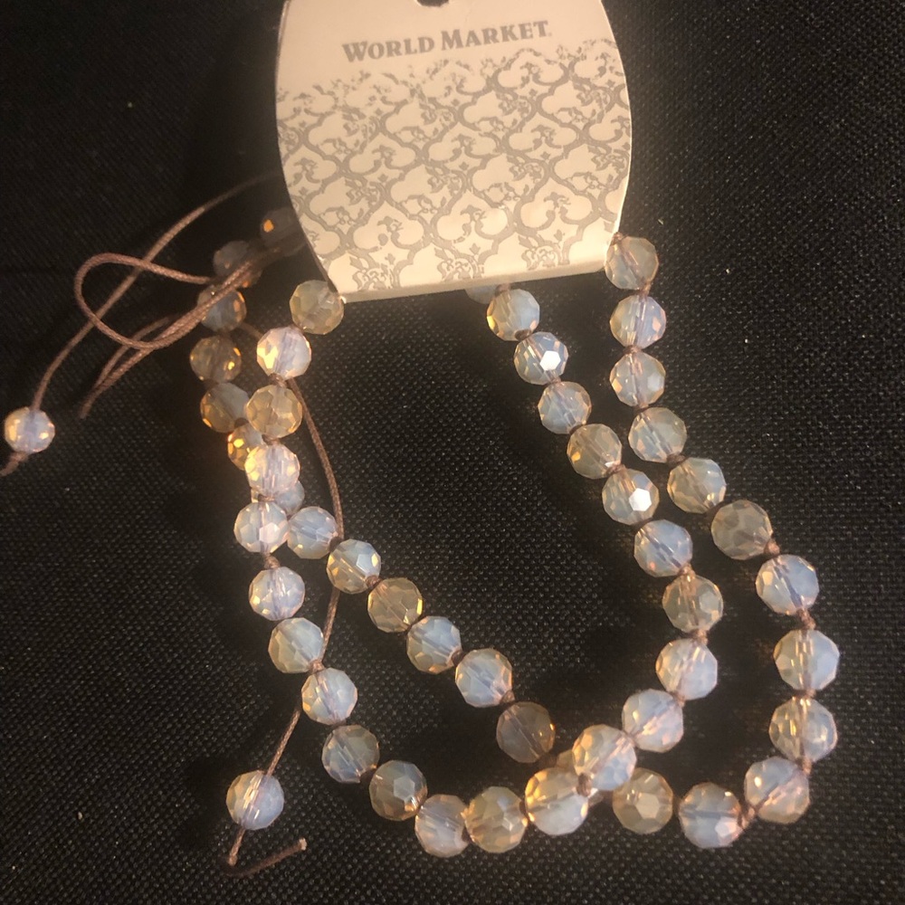 Cost Plus World Market Opalescent Crystal Beaded Necklace- $30 or $25 w/offer